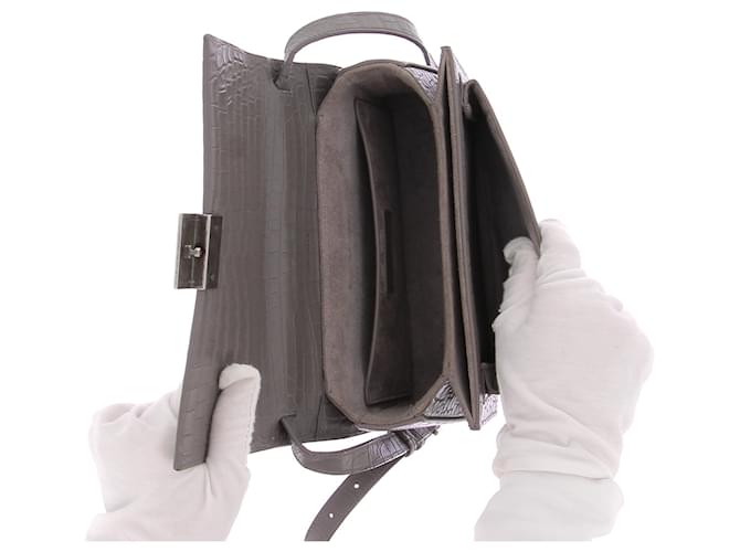 Saint Laurent Borsa "Bellechasse" Grigio - vista 9