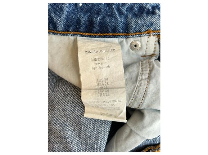 Autre Marque Jeans CAMILLA AND MARC azul claro de algodón Talla 26 - vista 4