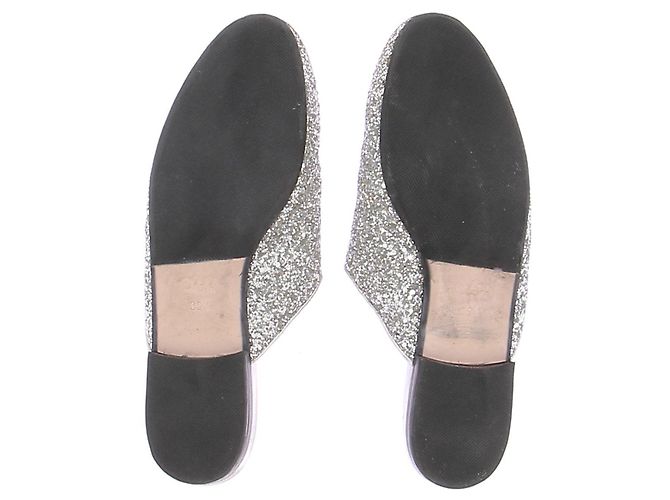Gucci Mule con paillettes "Princetown" Argento - vista 7