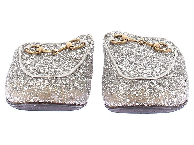 Gucci Mule con paillettes "Princetown" Argento - vista 8
