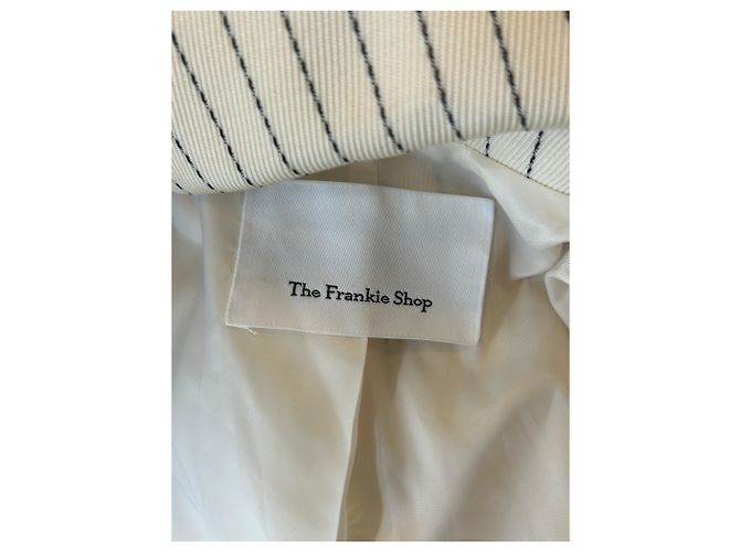 Autre Marque Beige Blazer mit feinen Streifen - Ansicht 5