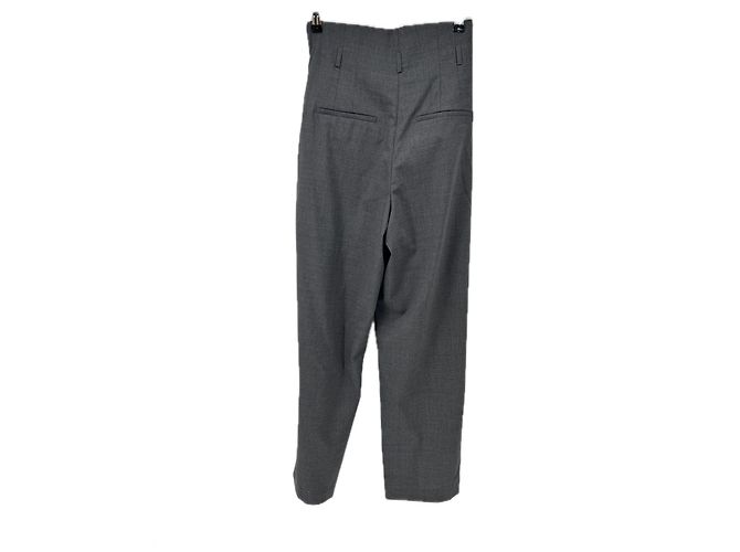 Autre Marque ROHE Hose aus Wolle Grau Größe 36 - Ansicht 2