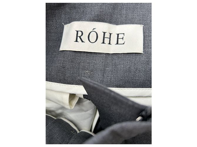 Autre Marque ROHE Hose aus Wolle Grau Größe 36 - Ansicht 3