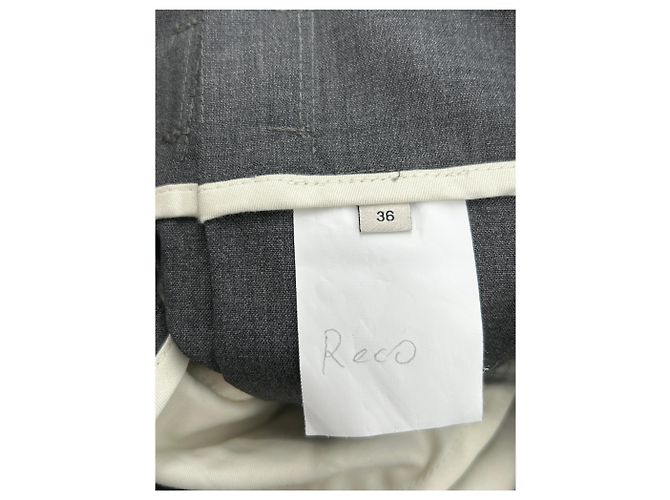 Autre Marque ROHE Hose aus Wolle Grau Größe 36 - Ansicht 4