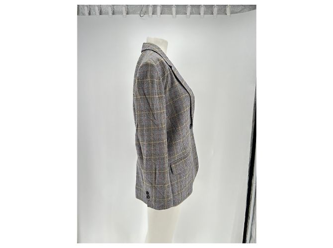Isabel Marant Etoile Wollblazer Karo grau - Ansicht 3