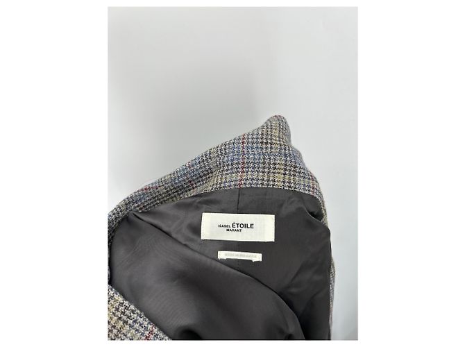 Isabel Marant Etoile Wollblazer Karo grau - Ansicht 5