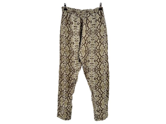 Pantalones anchos Magali Pascal estampado caqui - vista 2