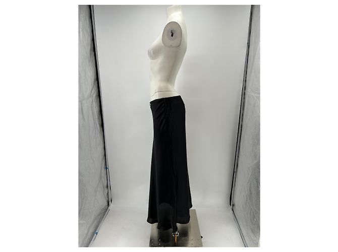 Autre Marque Falda negra con cadena dorada Negro - vista 4