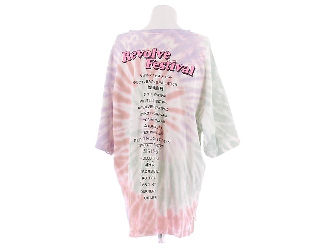 Autre Marque Camiseta REVOLVE tie dye rosa de algodón XL - vista 2