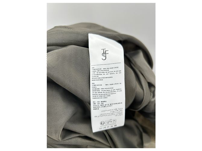 Autre Marque THE FRANKIE SHOP Wildlederjacke Khaki M - Ansicht 6