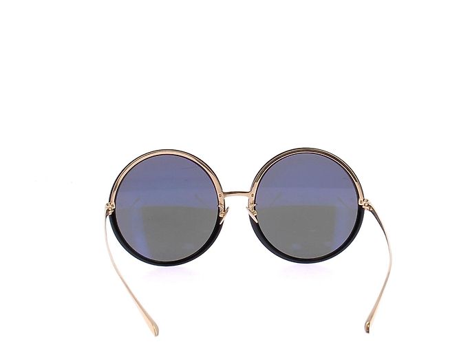 Linda Farrow Gafas de sol redondas Negro - vista 2