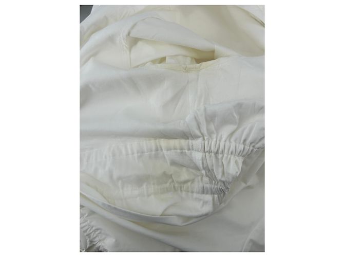 Vestido maxi de algodón blanco Frame Denim - vista 7