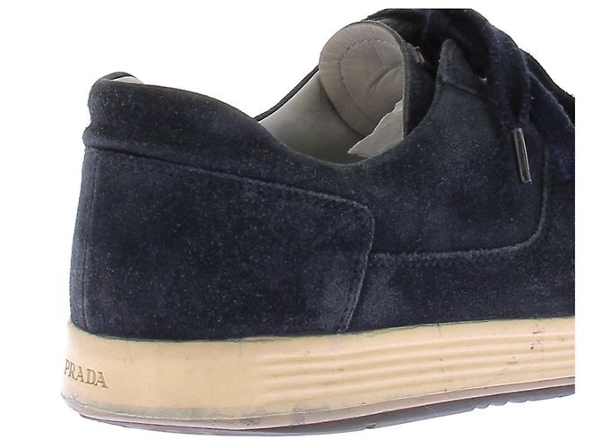 Sneakers Prada in scamosciato blu navy - vista 10