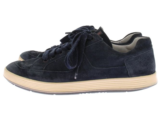 Sneakers Prada in scamosciato blu navy - vista 3