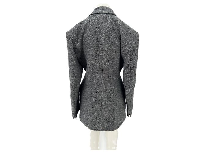 Autre Marque MARK KENLY DOMINO TAN Wollblazer Grau - Ansicht 2