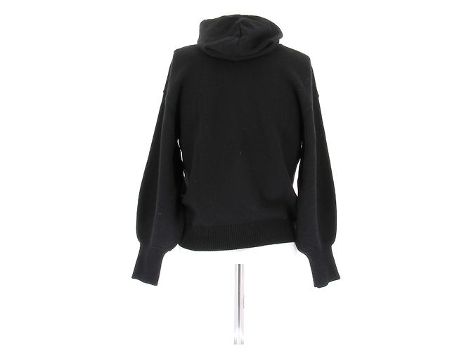 Chanel Schwarzer Cashmere-Hoodie - Ansicht 2