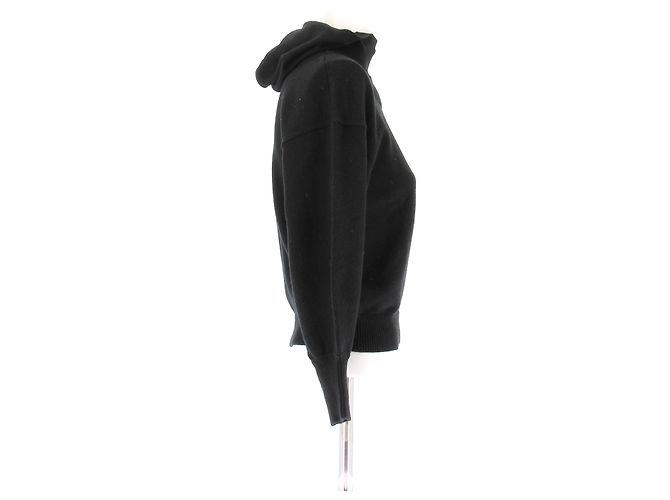 Chanel Schwarzer Cashmere-Hoodie - Ansicht 3