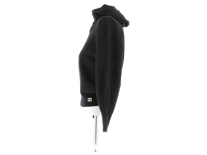 Chanel Schwarzer Cashmere-Hoodie - Ansicht 4