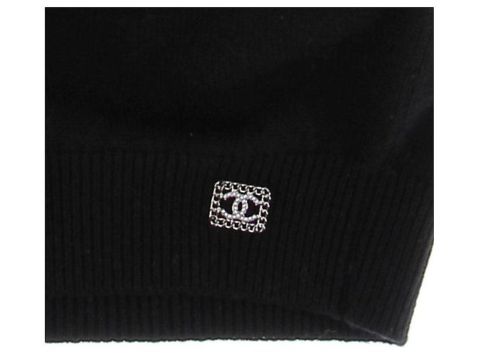 Chanel Schwarzer Cashmere-Hoodie - Ansicht 5