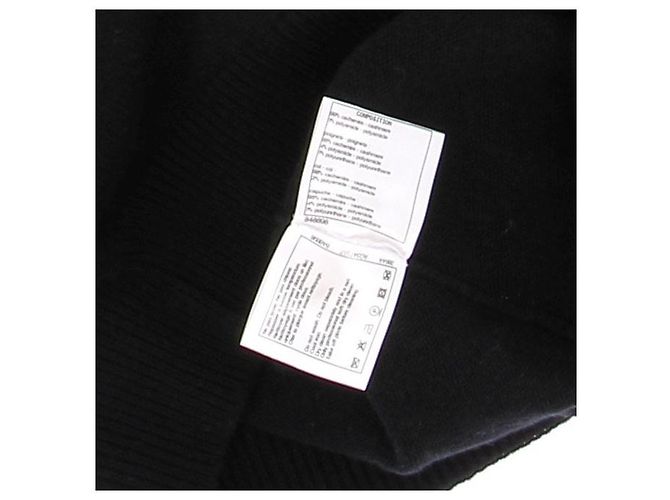 Chanel Schwarzer Cashmere-Hoodie - Ansicht 6