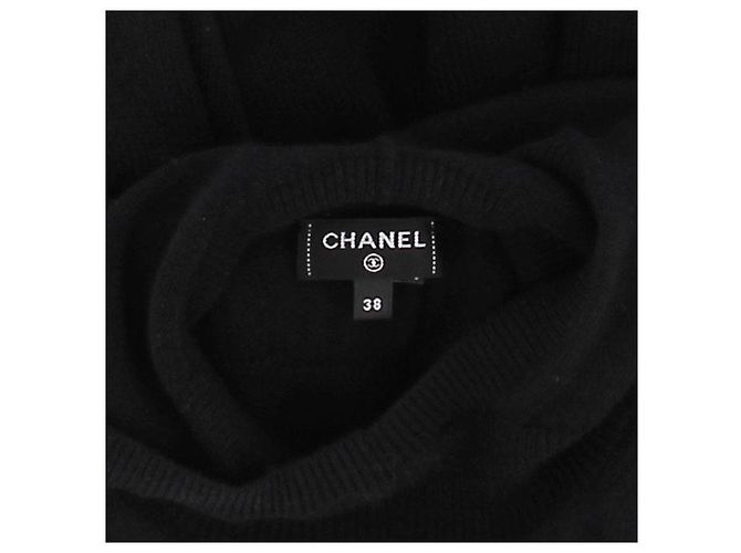 Chanel Schwarzer Cashmere-Hoodie - Ansicht 7