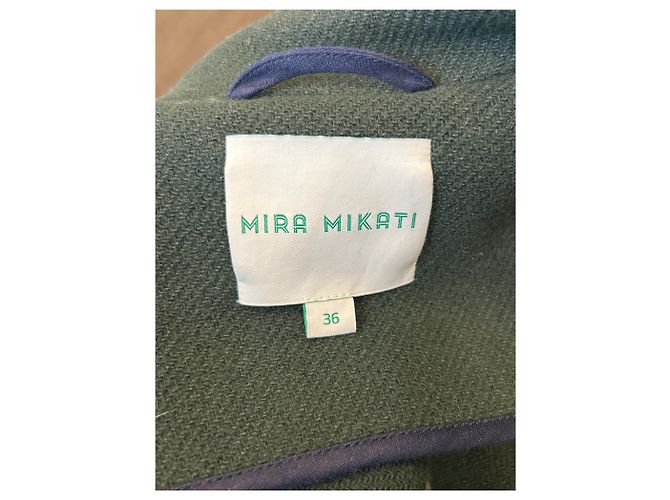 Autre Marque MIRA MIKATI Wollmantel Grün - Ansicht 5
