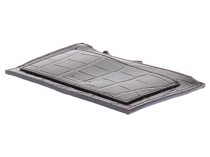 Autre Marque Cartera de cuero charol Negro - vista 6