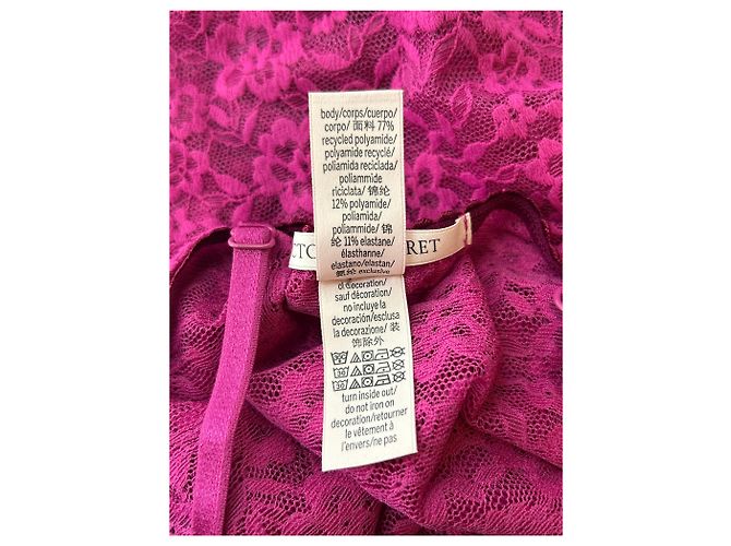 Autre Marque Victoria's Secret Spitzenkleid Dunkelrosa - Ansicht 6