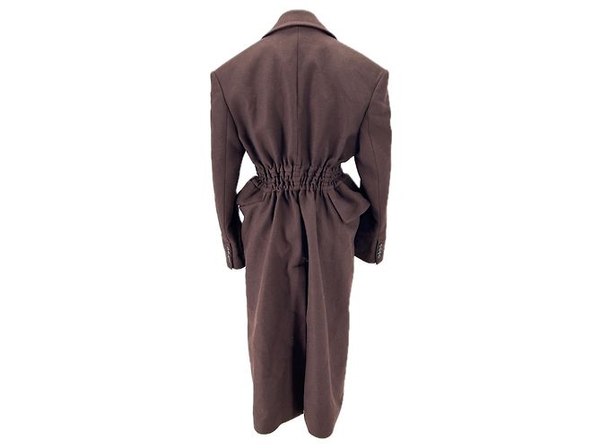 Autre Marque Trench de lana burdeos - vista 2