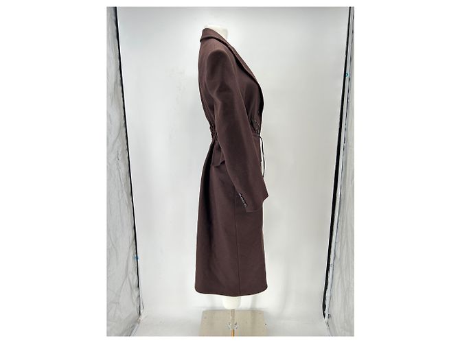 Autre Marque Trench de lana burdeos - vista 3
