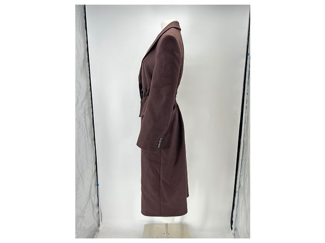 Autre Marque Trench de lana burdeos - vista 4