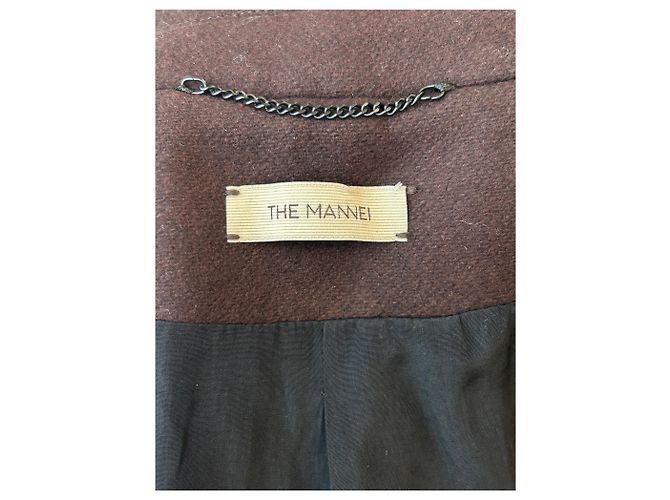 Autre Marque Trench de lana burdeos - vista 5
