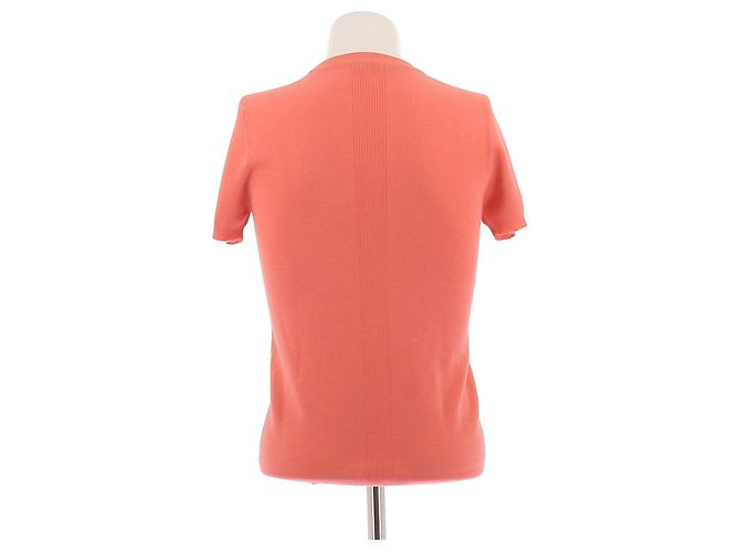 Louis Vuitton Maglione a maniche corte corallo Arancione - vista 2