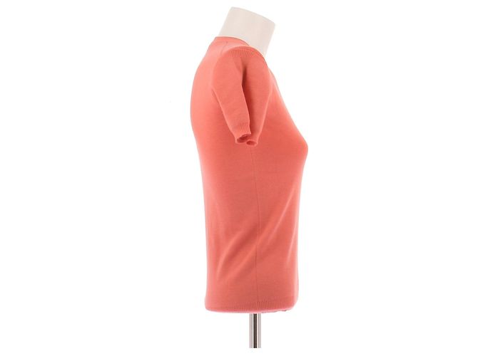 Louis Vuitton Maglione a maniche corte corallo Arancione - vista 3