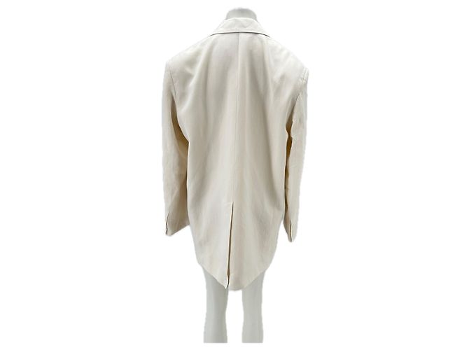 Autre Marque Blazer bianco THE FRANKIE SHOP in viscosa M - vista 2