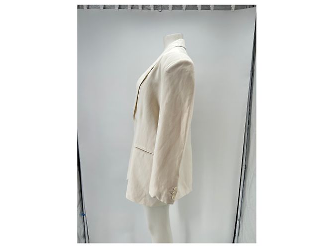 Autre Marque Blazer bianco THE FRANKIE SHOP in viscosa M - vista 4