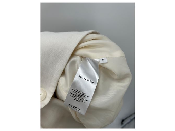 Autre Marque Blazer bianco THE FRANKIE SHOP in viscosa M - vista 7