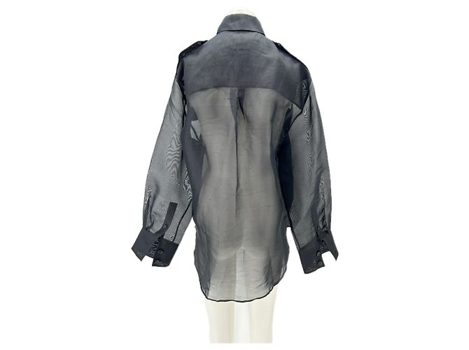 Khaite Camicia in seta nera Nero - vista 2