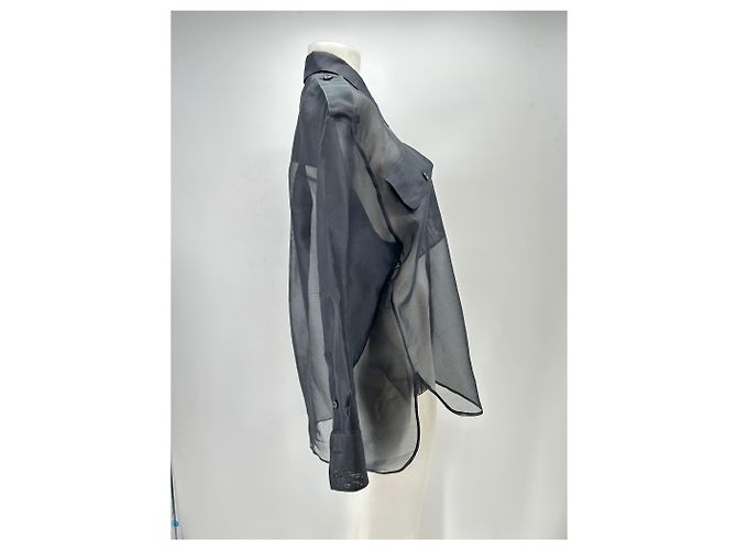 Khaite Camicia in seta nera Nero - vista 3
