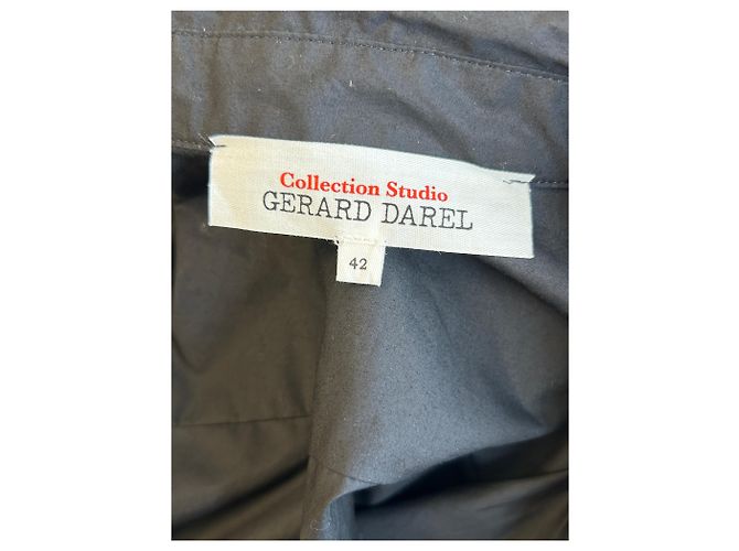 Camisa de algodón negra Gerard Darel Talla 42 Negro - vista 3