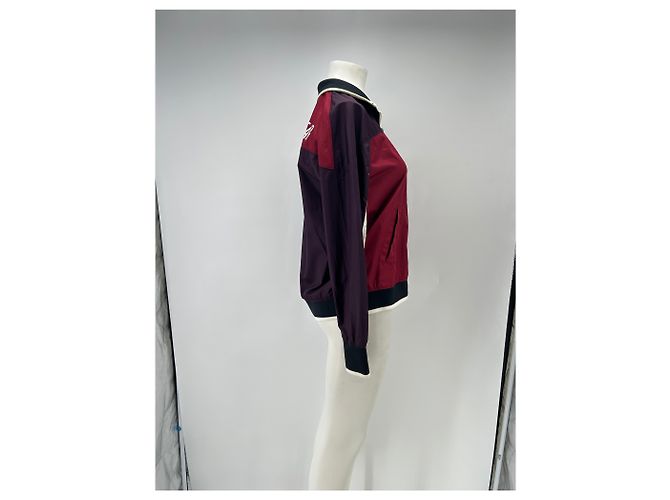 Nike Jacke dunkelrot Polyester Größe S Bordeaux - Ansicht 3