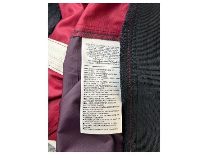 Nike Jacke dunkelrot Polyester Größe S Bordeaux - Ansicht 6