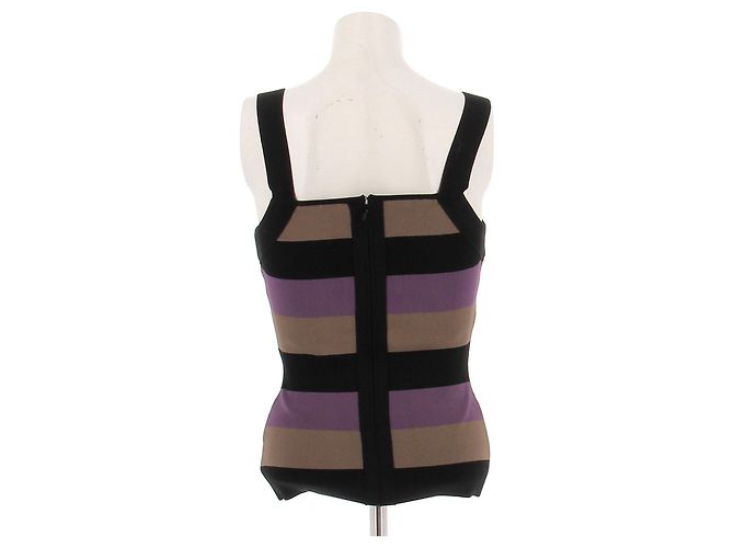 Herve Leger Top a righe - vista 2
