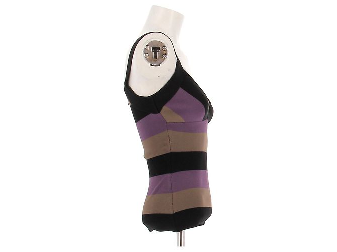 Herve Leger Top a righe - vista 4