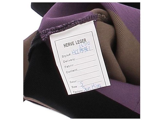 Herve Leger Top a righe - vista 5