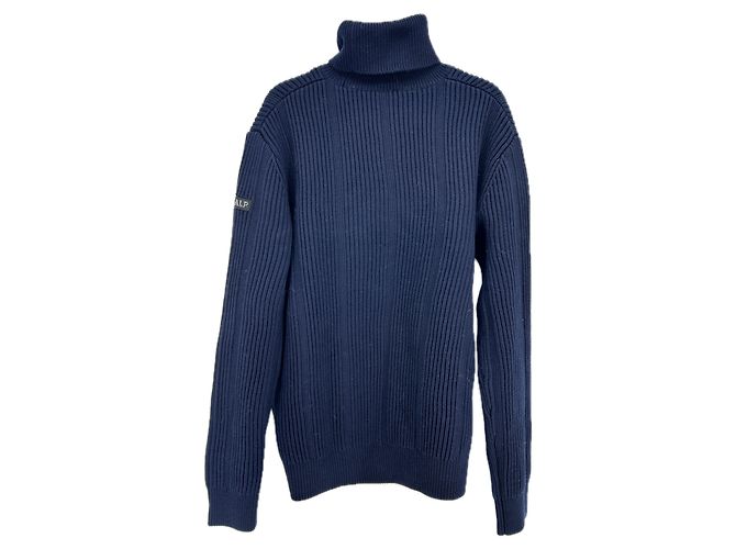 Fusalp Pull marine col roulé Blue - view 3