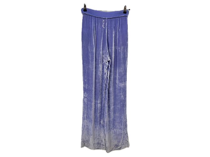 Autre Marque Lila Samt-Hose - Ansicht 2