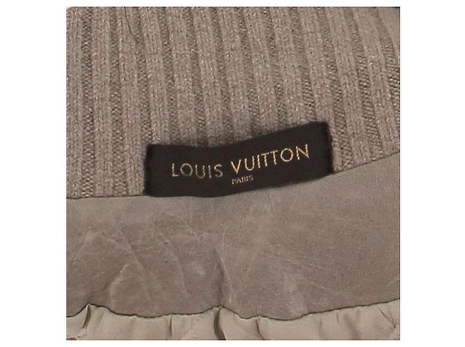 Louis Vuitton Taupe Lederjacke Beige - Ansicht 6