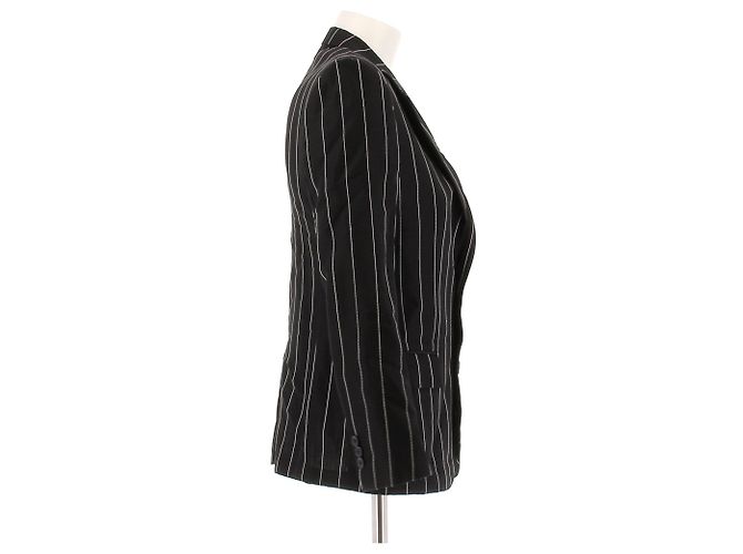 Louis Vuitton Gestreifte Jacke in Schwarz und Weiß - Ansicht 3