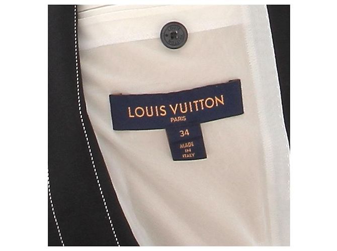 Louis Vuitton Gestreifte Jacke in Schwarz und Weiß - Ansicht 5